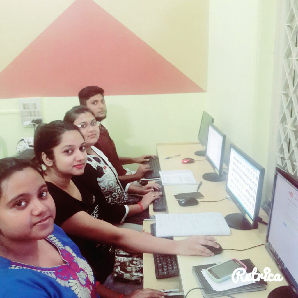 Students learning computer courses at C-Cube Centre of Computer Education – Best Computer Training Institute in Kolkata